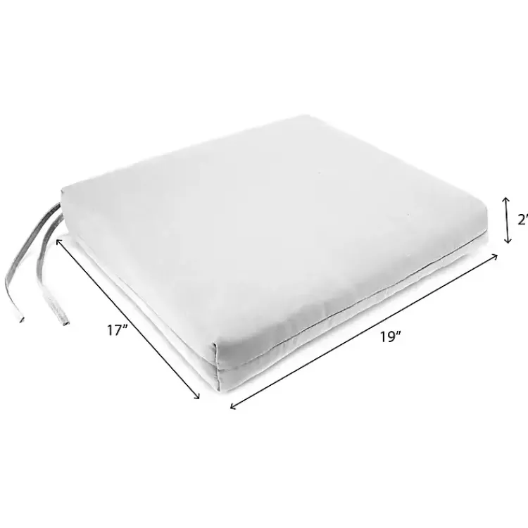 Outdoor Cushions & Pillows-Kirklands Home Navy French Edge Outdoor Chair Cushions, Set of 2 Blue