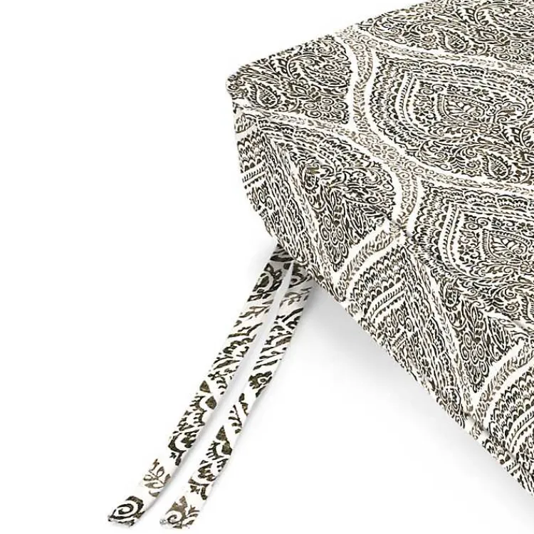 Outdoor Cushions & Pillows-Kirklands Home Umber Medallion Outdoor Settee Cushion Brown