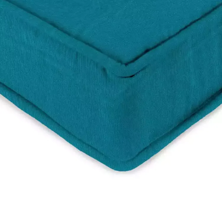 Outdoor Cushions & Pillows-Kirklands Home Solid Turquoise Outdoor Deep Seat Cushion Blue