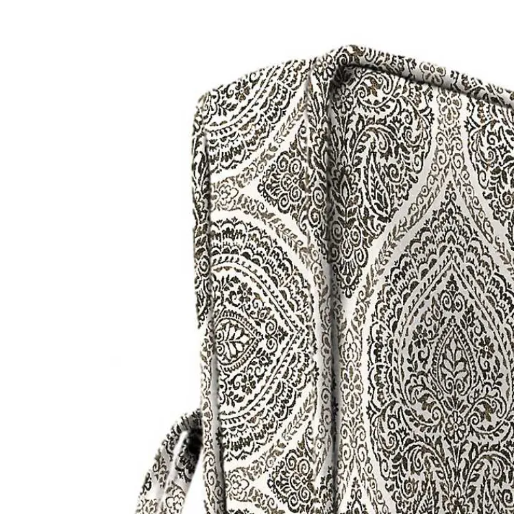 Outdoor Cushions & Pillows-Kirklands Home Umber Medallion Outdoor Deep Seat Cushion Brown