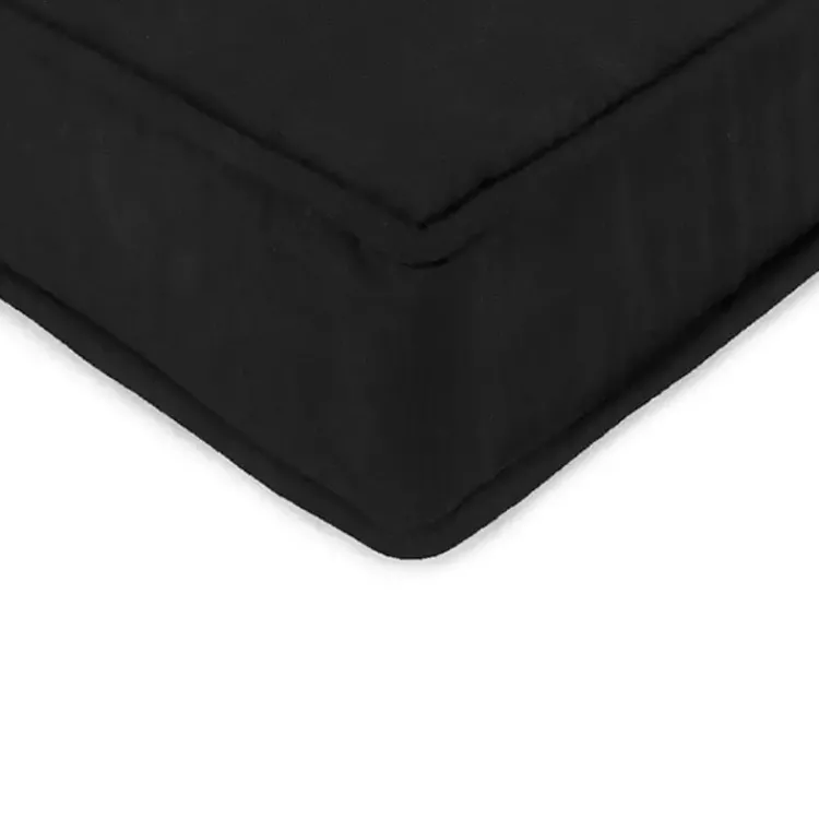 Outdoor Cushions & Pillows-Kirklands Home Solid Outdoor Deep Seat Cushion Black