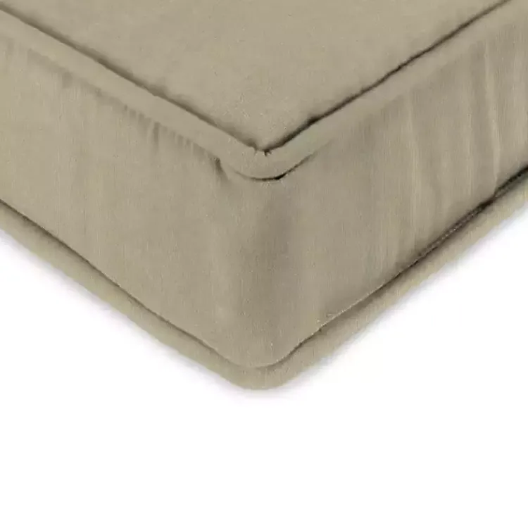 Outdoor Cushions & Pillows-Kirklands Home Solid Beige Outdoor Deep Seat Cushion Tan