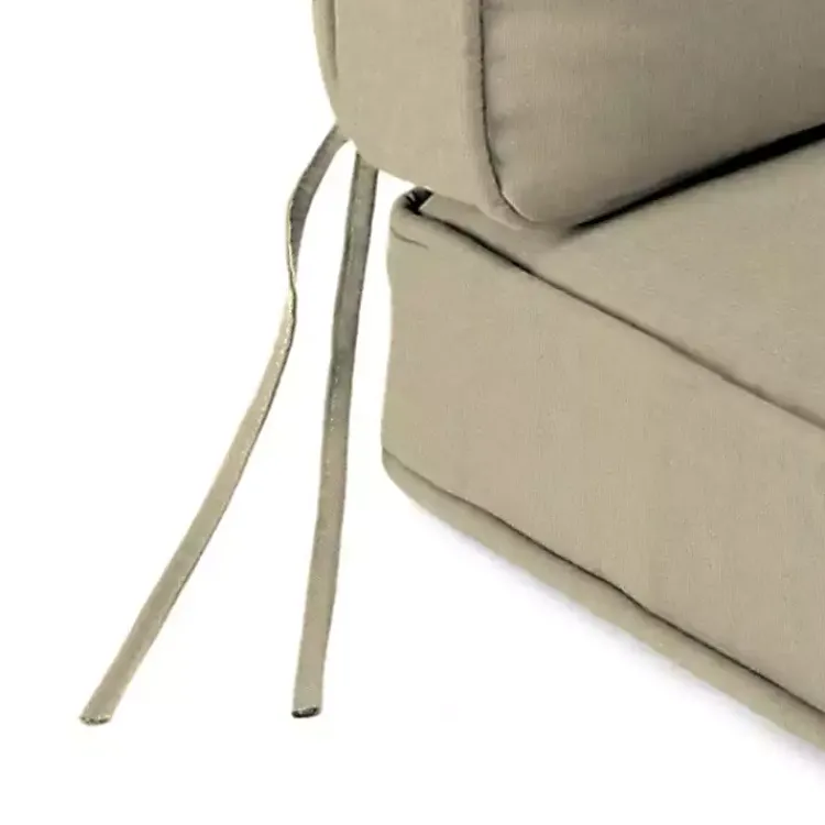 Outdoor Cushions & Pillows-Kirklands Home Solid Beige Outdoor Deep Seat Cushion Tan