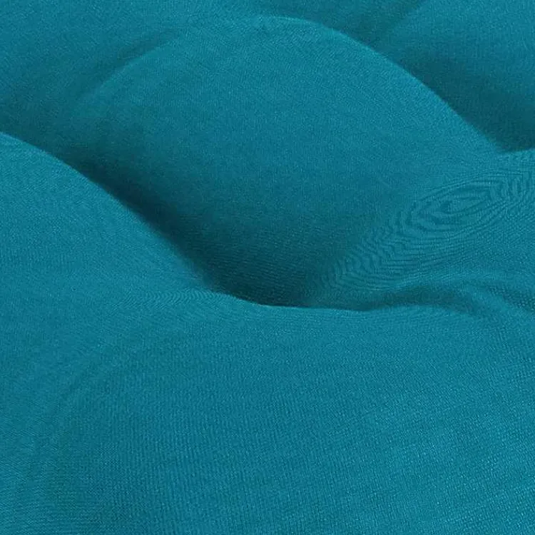 Outdoor Cushions & Pillows-Kirklands Home Turquoise Tufted Outdoor Chair Cushions, Set of 2 Blue