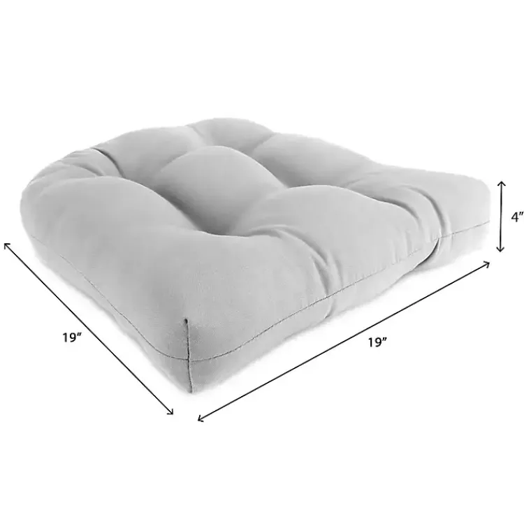 Outdoor Cushions & Pillows-Kirklands Home Tufted Outdoor Chair Cushions, Set of 2 Green