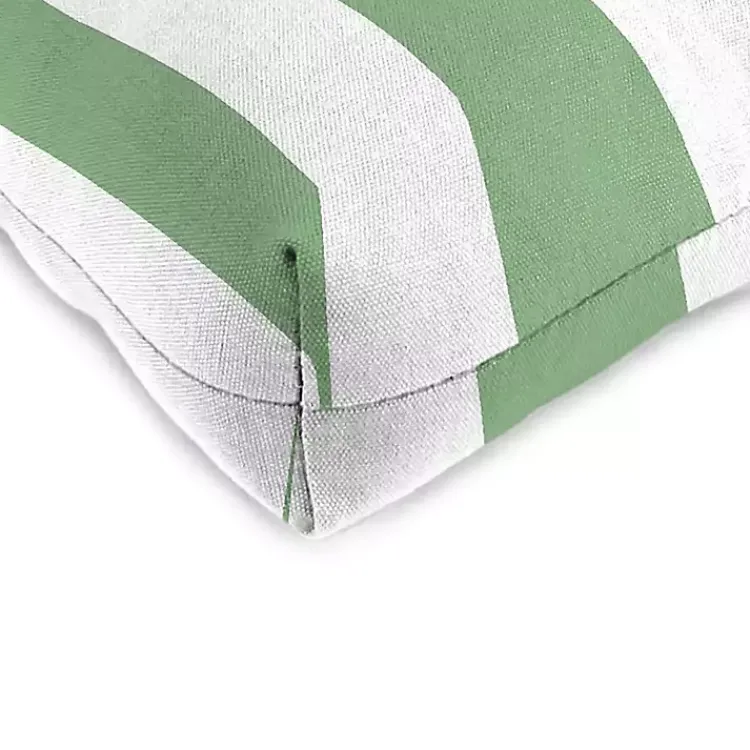 Outdoor Cushions & Pillows-Kirklands Home Stripes Outdoor Chair Cushions, Set of 2 Green