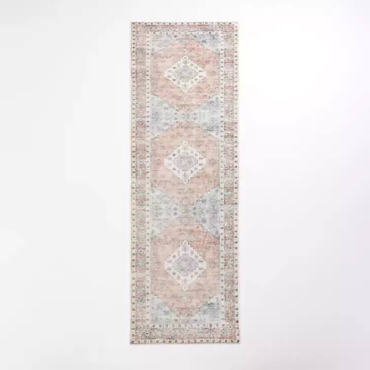 Area Rugs-Kirklands Home Kelly Traditional Washable Runner, 2x7 Red