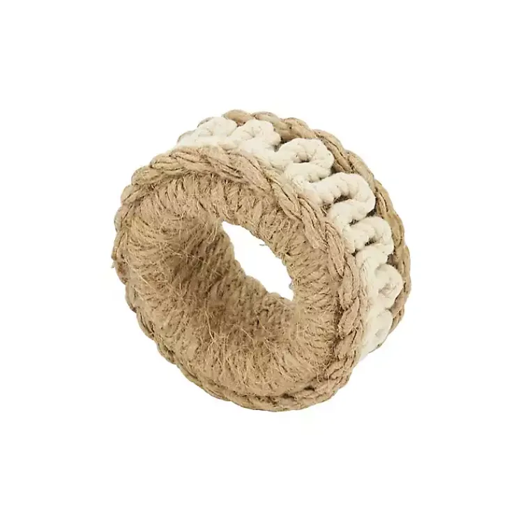 Table Linens-Kirklands Home Twisted Rope Napkin Rings, Set of 4