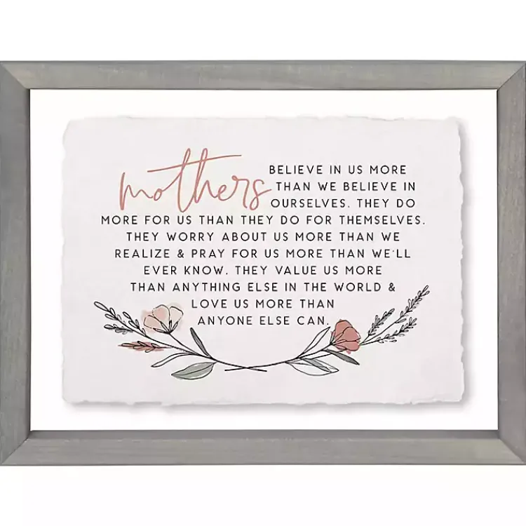 Wall Quotes & Signs-Kirklands Home Mothers Believe in Us Framed Wall Plaque