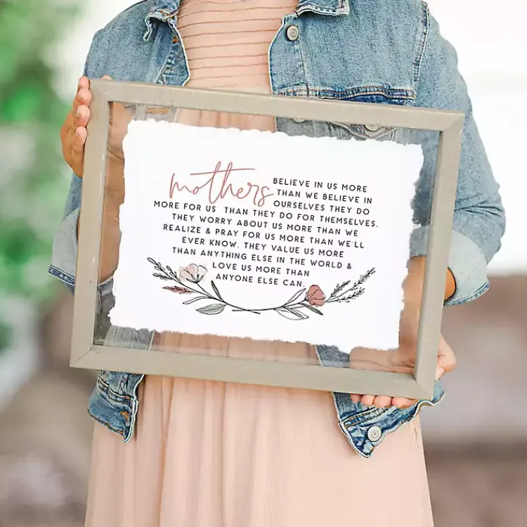 Wall Quotes & Signs-Kirklands Home Mothers Believe in Us Framed Wall Plaque