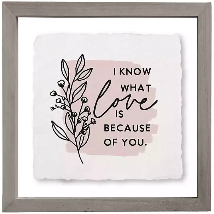 Wall Quotes & Signs-Kirklands Home Know What Love Is Framed Wall Plaque