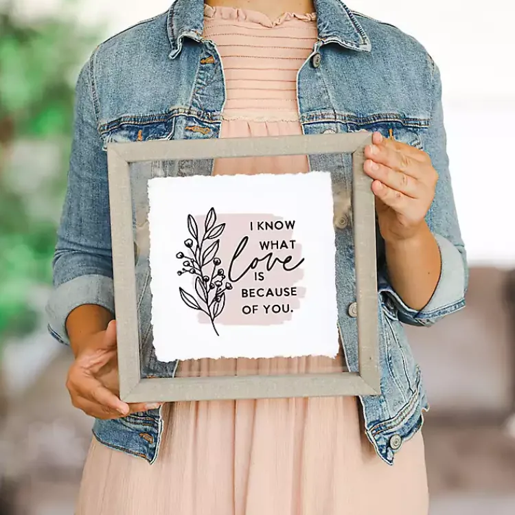 Wall Quotes & Signs-Kirklands Home Know What Love Is Framed Wall Plaque
