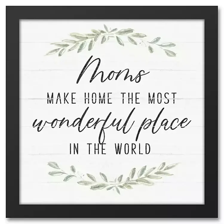 Wall Quotes & Signs-Kirklands Home Mom Make Home Wonderful Framed Canvas Print