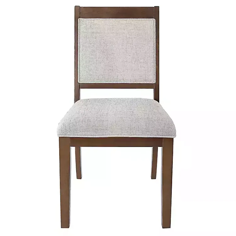 Dining Chairs-Kirklands Home Neutral Upholstered Wood Frame Chairs, Set of 2 Multi