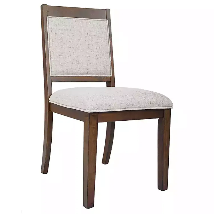 Dining Chairs-Kirklands Home Neutral Upholstered Wood Frame Chairs, Set of 2 Multi