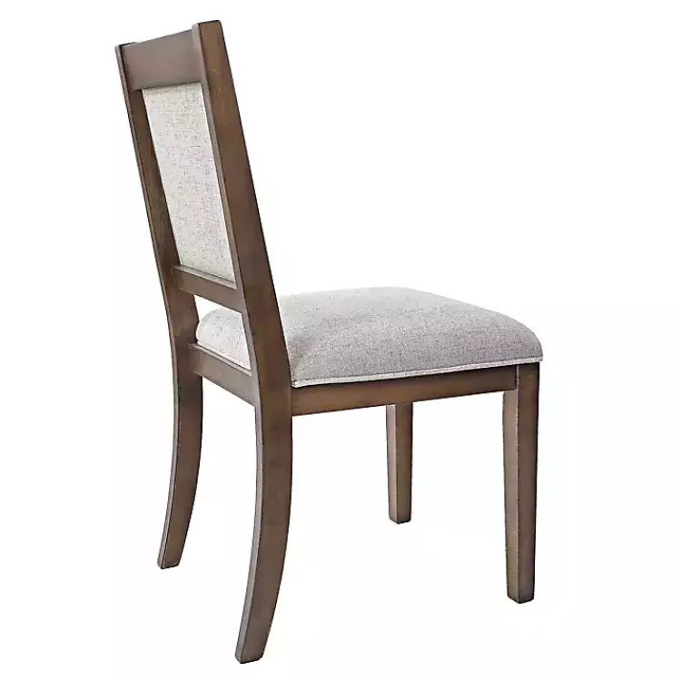 Dining Chairs-Kirklands Home Neutral Upholstered Wood Frame Chairs, Set of 2 Multi