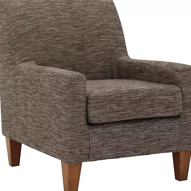 Accent Chairs-Kirklands Home Mocha Fynn Upholstered Accent Chair Brown
