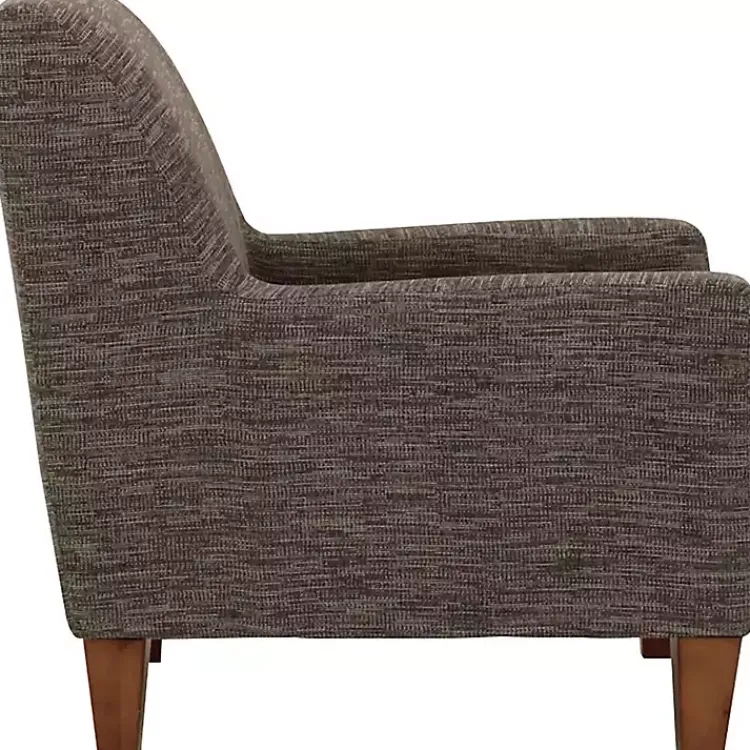 Accent Chairs-Kirklands Home Mocha Fynn Upholstered Accent Chair Brown