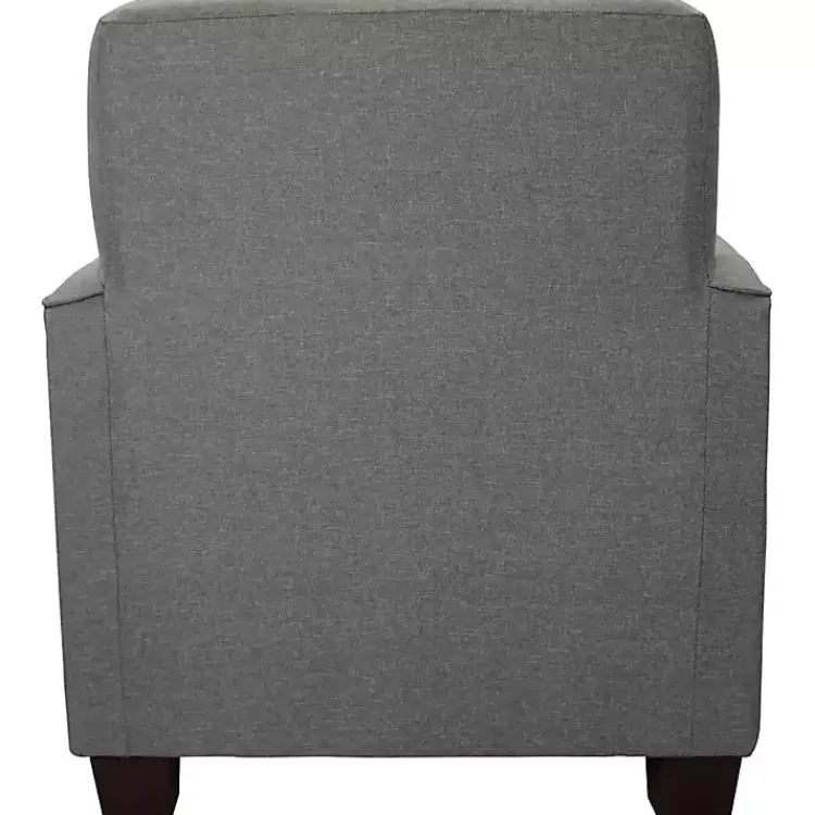 Accent Chairs-Kirklands Home Quartz Johnston Upholstered Accent Chair Gray