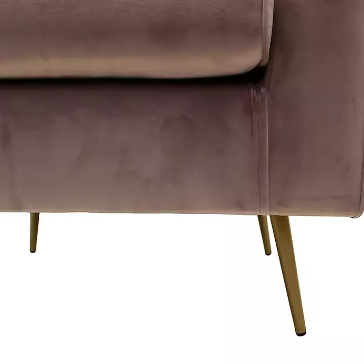 Accent Chairs-Kirklands Home Rose Velvet Lana Accent Chair Pink