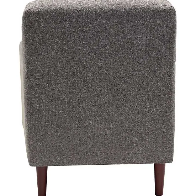Accent Chairs-Kirklands Home Granite Loft Upholstered Accent Chair Gray