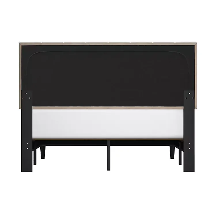 Beds & Headboards-Kirklands Home Beige Tufted Low Profile Platform Queen Bed Tan