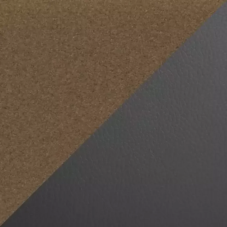 Accent Chairs-Kirklands Home Faux Leather Scooped Accent Chairs, Set of 2 Gray