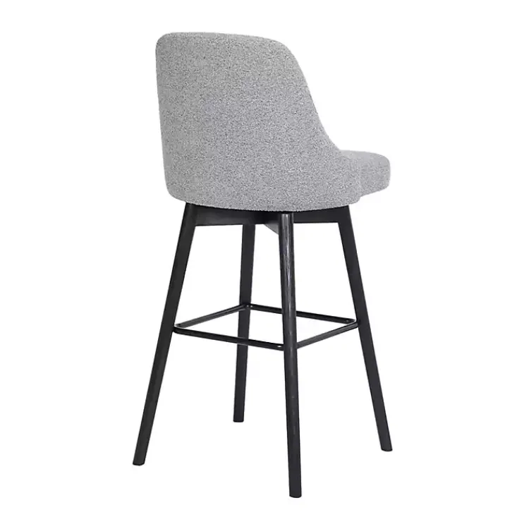 Bar Stools & Counter Height Stools-Kirklands Home Sicily Swivel Counter Stool Gray