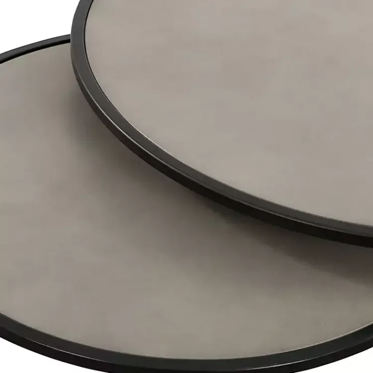 Accent Chairs-Kirklands Home Concrete Nesting Accent Tables, Set of 2 Gray