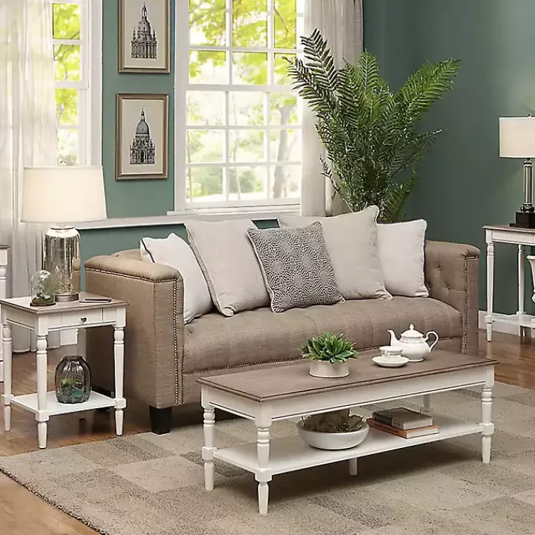 Coffee Tables-Kirklands Home and Natural Davis Coffee Table White