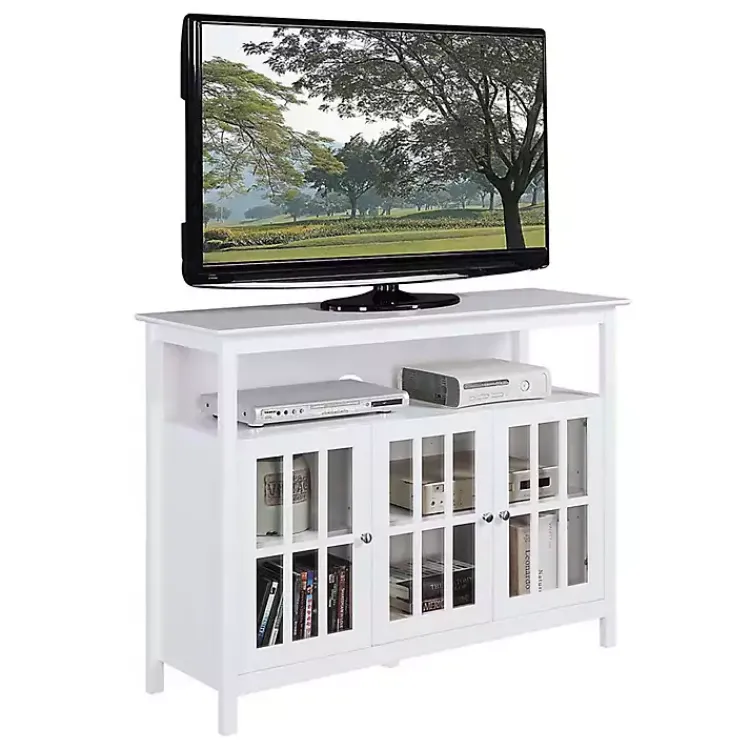 Tv Stands & Media Consoles-Kirklands Home Tiered Deluxe Cali Media Cabinet White