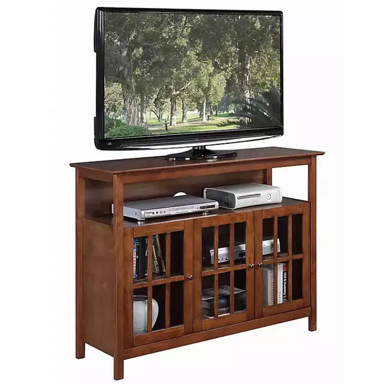 Tv Stands & Media Consoles-Kirklands Home Tiered Deluxe Cali Media Cabinet Brown
