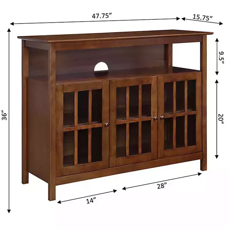 Tv Stands & Media Consoles-Kirklands Home Tiered Deluxe Cali Media Cabinet Brown