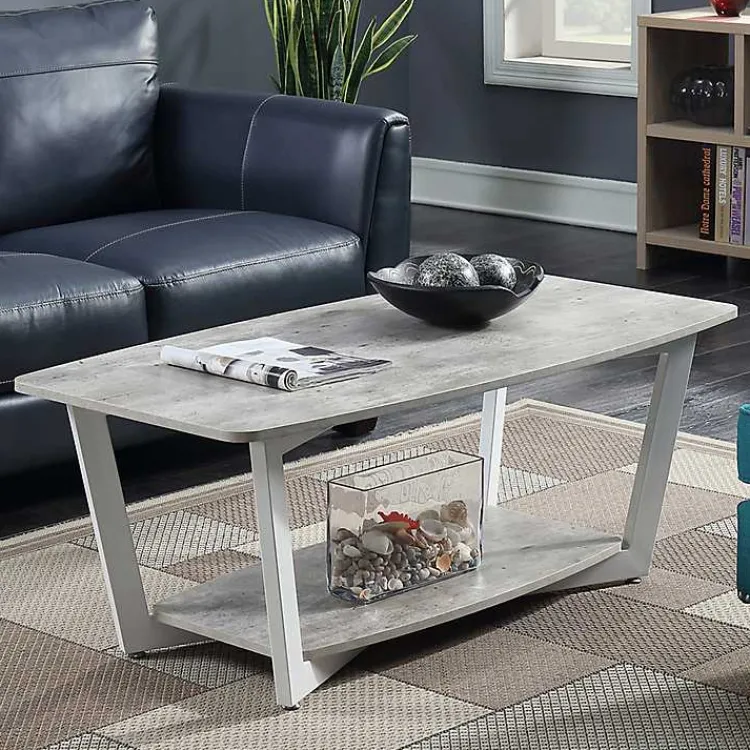 Coffee Tables-Kirklands Home Graystone Joanne Coffee Table White