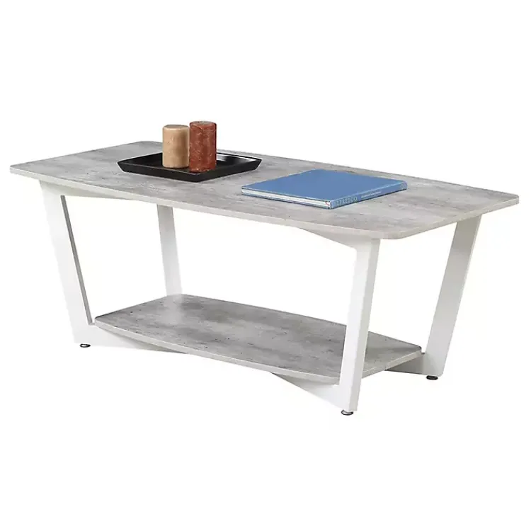 Coffee Tables-Kirklands Home Graystone Joanne Coffee Table White