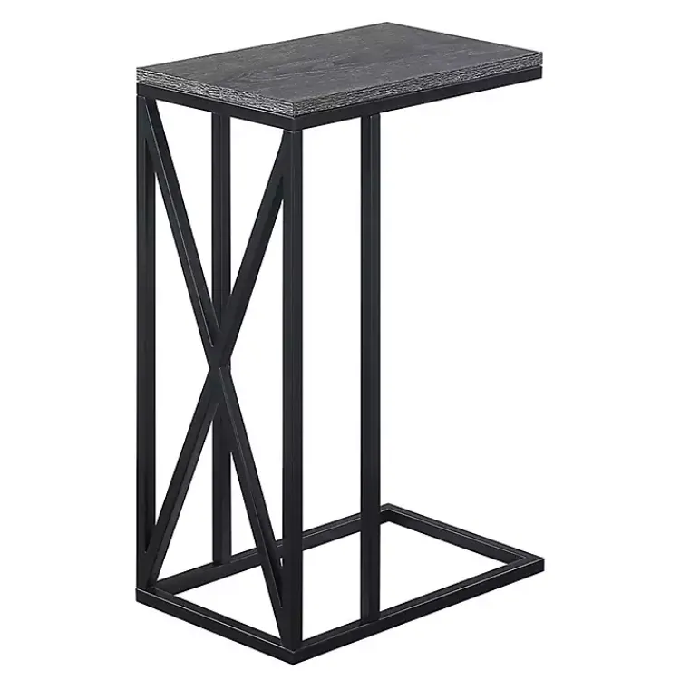 Accent & End Tables-Kirklands Home Gunmetal Tucson C-Table Gray