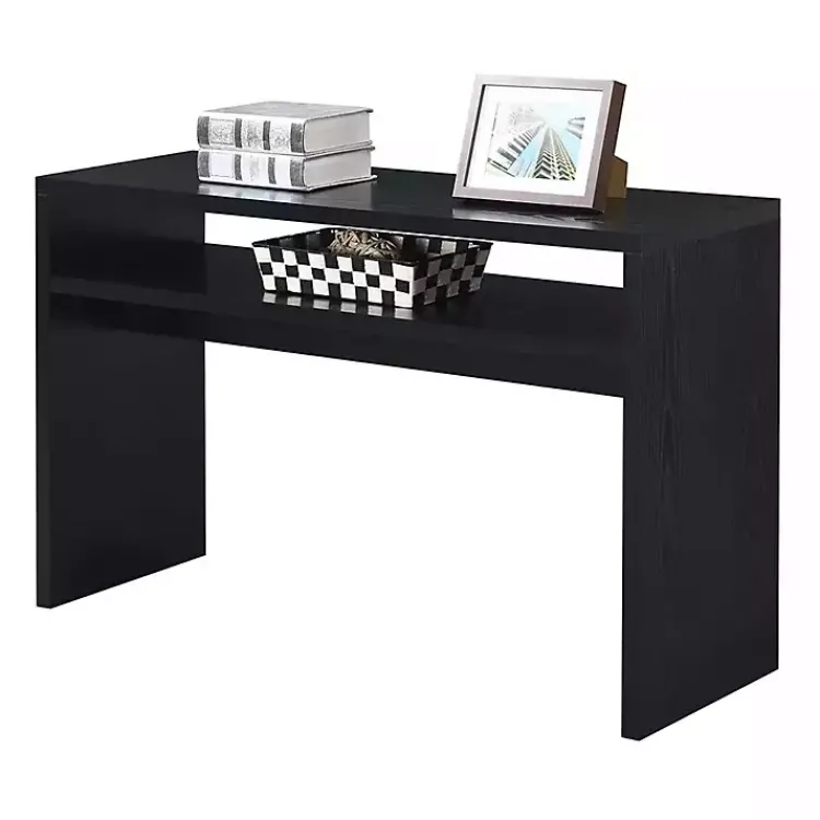 Console Tables-Kirklands Home Wakefield Tiered Console Table Black
