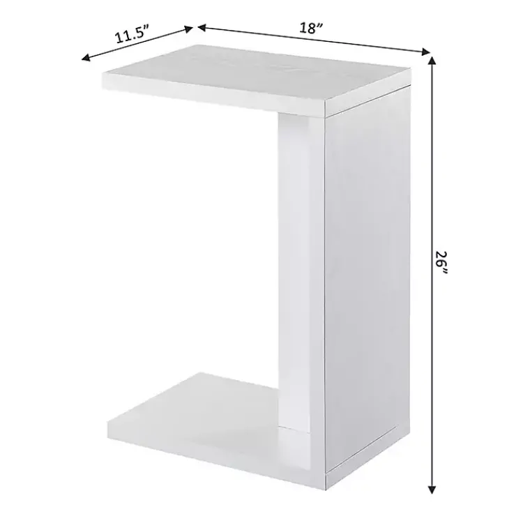 Accent & End Tables-Kirklands Home Wakefield C-Table White