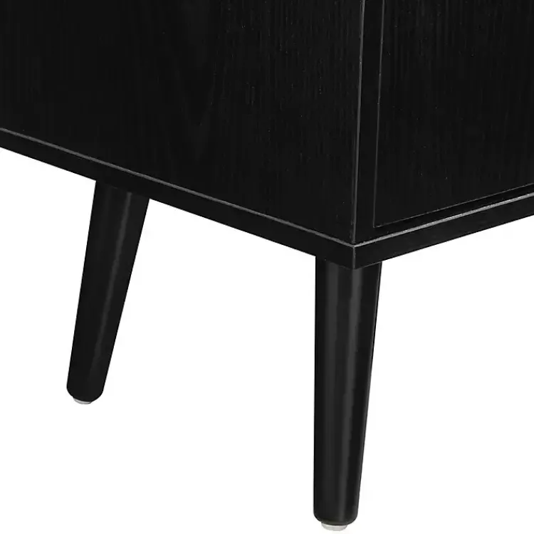 Cabinets & Sideboards-Kirklands Home Mid-Century Modern Cubby Cabinet Black
