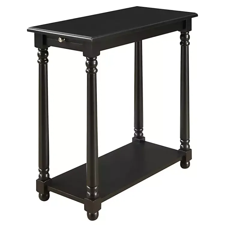 Accent & End Tables-Kirklands Home Regent Wood Accent Table Black