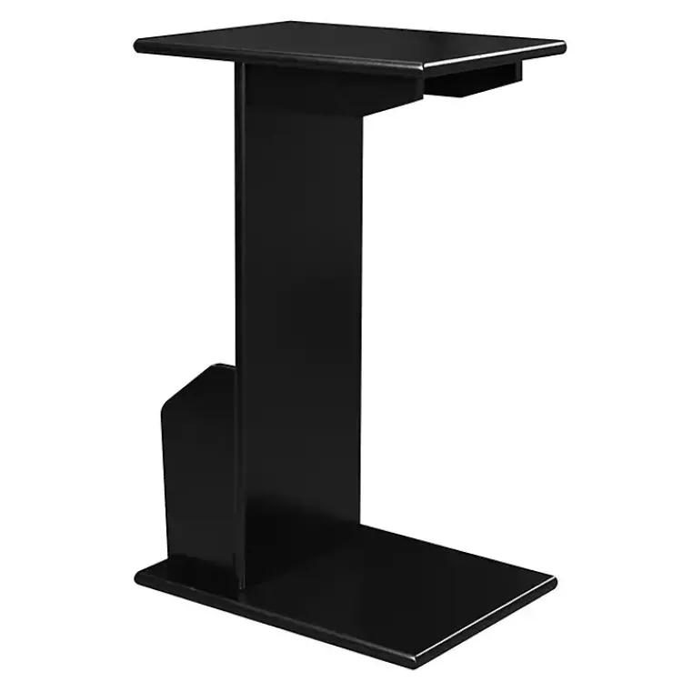 Accent & End Tables-Kirklands Home Accent Table with Magazine Holder Black
