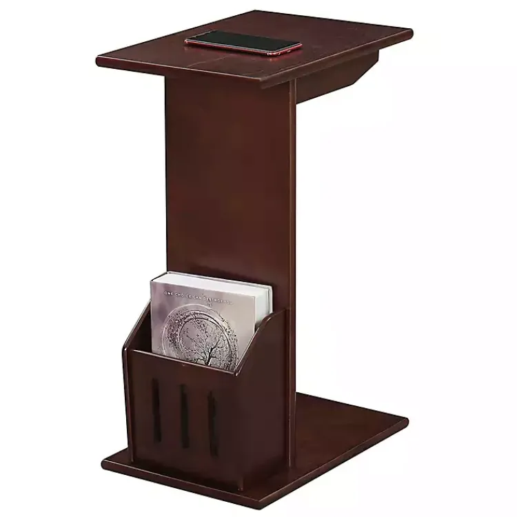 Accent & End Tables-Kirklands Home Accent Table with Magazine Holder Brown