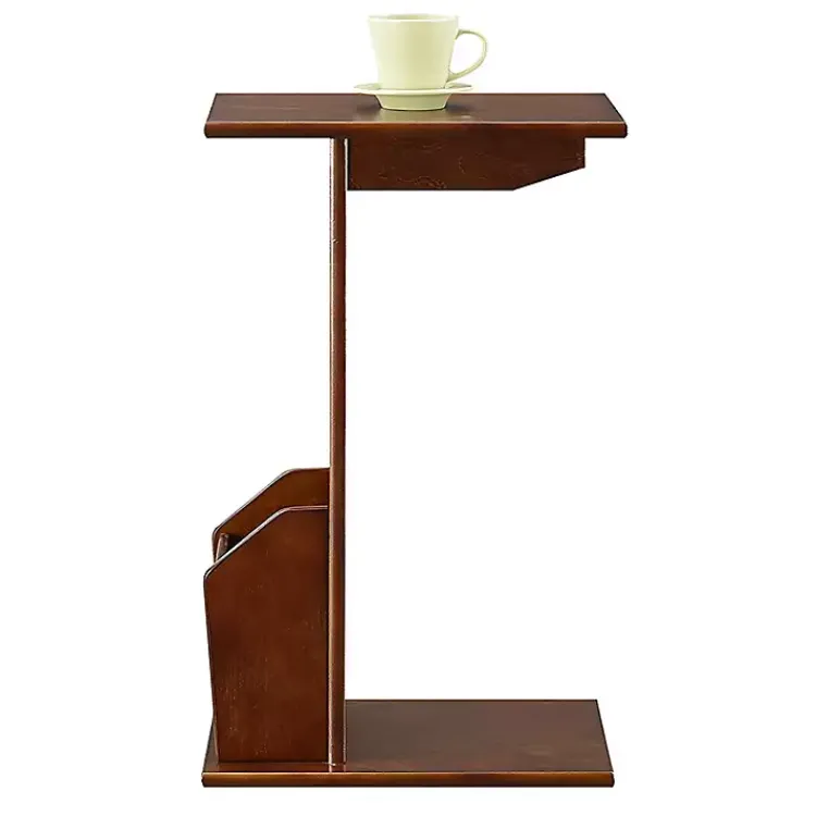 Accent & End Tables-Kirklands Home Accent Table with Magazine Holder Brown