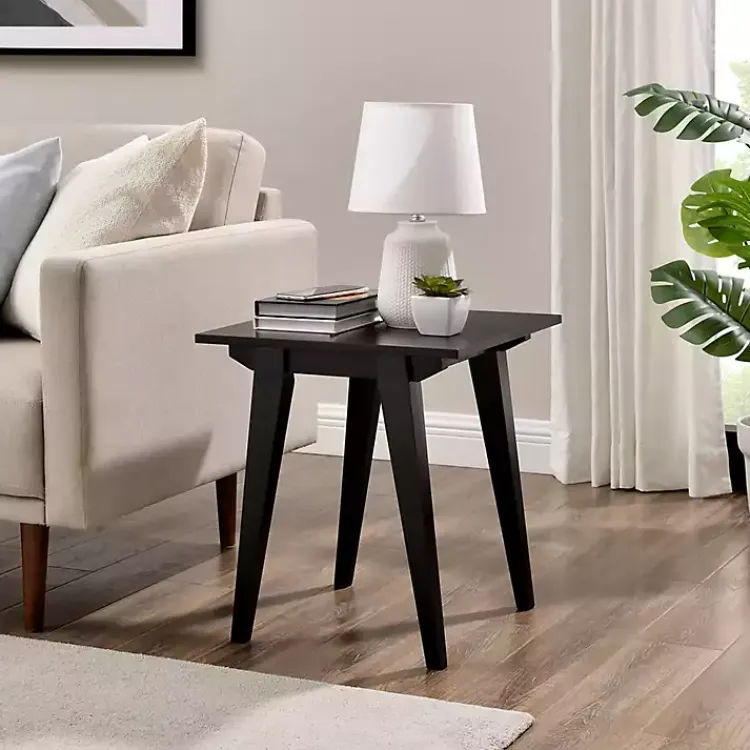 Accent & End Tables-Kirklands Home Wood Minimalist Accent Table Black