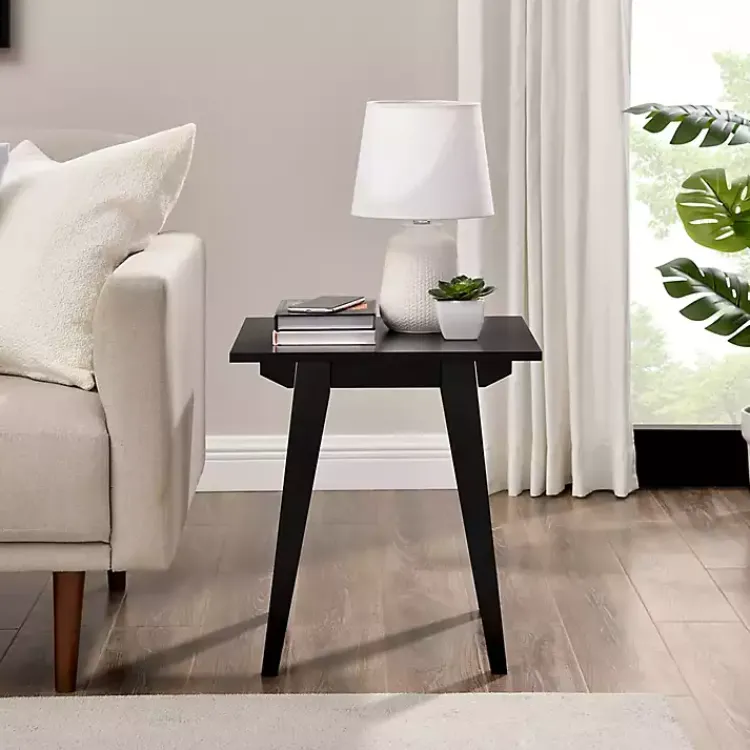 Accent & End Tables-Kirklands Home Wood Minimalist Accent Table Black