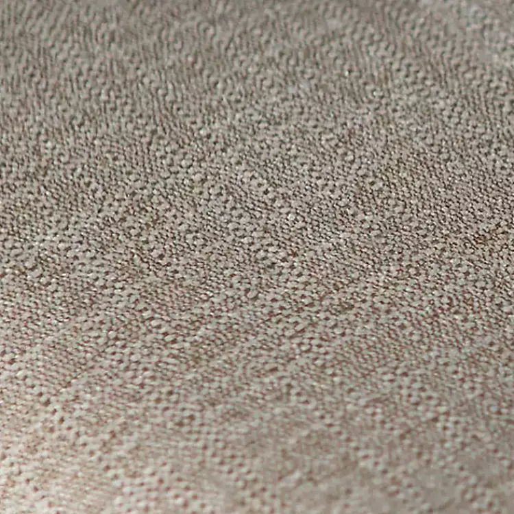 Benches & Ottomans-Kirklands Home Taupe Upholstered Gold Metal Leg Bench Gray