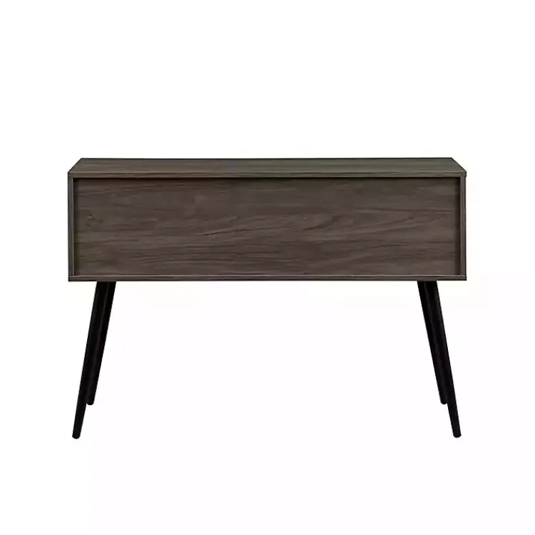 Console Tables-Kirklands Home Slate 2-Drawer Henry Console Table Gray