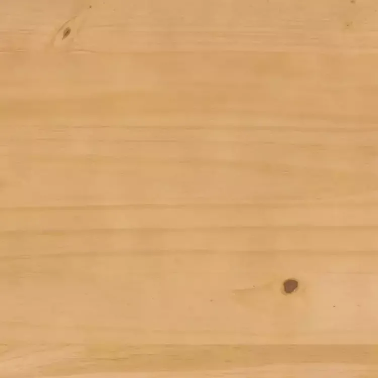 Beds & Headboards-Kirklands Home Natural Pine Wood Slatted Headboard Queen Bed Tan