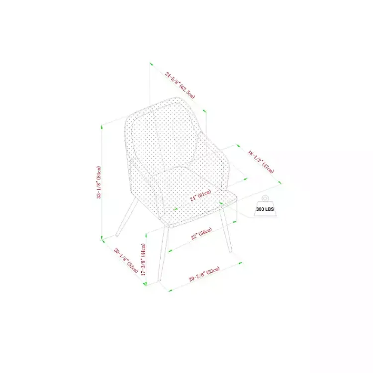 Dining Chairs-Kirklands Home Lily Upholstered Dining Chairs, Set of 2 Blue