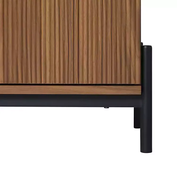 Dressers & Chests-Kirklands Home Reeded 3-Drawer Dresser Brown